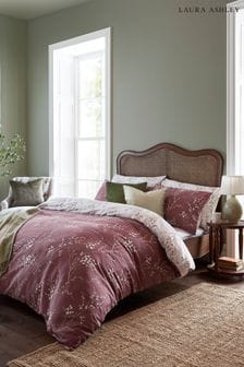 Laura Ashley Plum Purple Pussy Willow 100% Cotton Duvet Cover and Pillowcase Set (E28151) | 285 zł - 535 zł