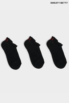 Sweaty Betty Black Workout Trainers Socks 3 Pack (E29111) | $34