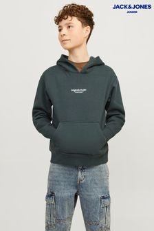 JACK & JONES JUNIOR Grey Logo Hoodie (E29411) | €40