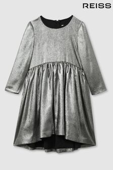 Reiss Joy Metallic Fit And Flare Dress (E29697) | €114