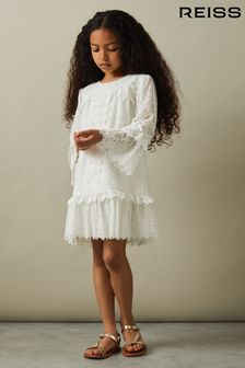 Girls White Long Sleeve Casual Dresses Next Luxembourg