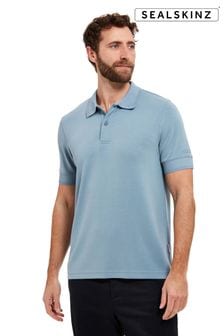 Sealskinz Blue Roydon Soft Touch Polo Shirt