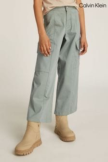 Calvin Klein Green Clean Utility Cargo Trousers (E30094) | $111