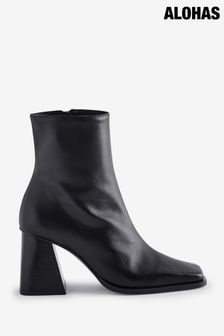 Alohas Black South Leather Ankle Boots (E30364) | €332