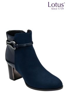 כחול  - Lotus Ankle Boots (E30897) | ‏327 ‏₪