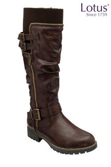 Lotus Knee High Boots (E30898) | ‏402 ‏₪