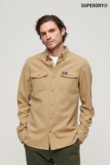 Superdry Sandstone Brown Trailsman Flannel Shirt (E30944) | 319 SAR