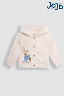 Jojo Maman Bébé Peter Rabbit Cosy Fair Isle Baby Hooded Cardigan (E31323) | kr590