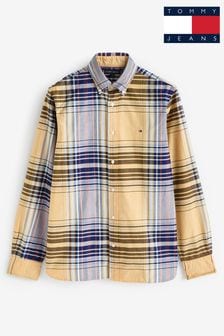 Tommy Hilfiger Yellow Oxford Checkered Shirt (E31895) | 574 SAR