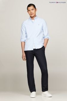 Tommy Hilfiger Blue Oxford Dobby Shirt (E31910) | $146