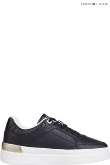 Tommy Hilfiger Black Lux Hardware Court Trainers (E32087) | ￥23,670