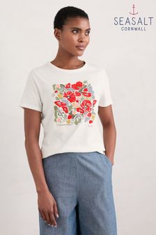 Seasalt Cornwall Printing Ink Organic Cotton T-shirt (E32173) | kr510