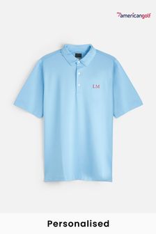 My American Golf Mens Personalised Greg Norman Polo Shirt