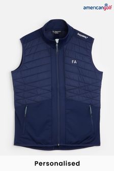My American Golf Mens Blue Personalised Stromberg Forma 3 Gilet (E32235) | €77