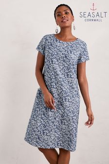 Seasalt Cornwall Blue Fernbank Chambray Dress (E32249) | 460 zł