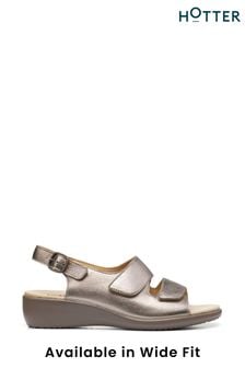 Hotter Gold Easy II Touch Fastening Buckle Sandals (E32557) | €101