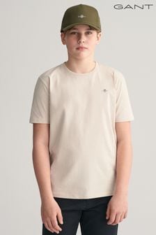 Tricou cu logo scut pentru adolescenți Gant (E33180) | 149 LEI