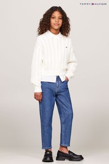 Tommy Hilfiger Blue Tapered Salt And Pepper Jeans