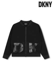 Dkny Logo Zip-up Black Bomber Jacket (E35548) | 44 ر.ع - 47 ر.ع