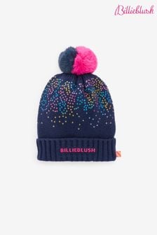 Billieblush Glitter Pom Pom Logo Beanie Hat (E35567) | kr610