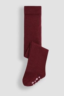 JoJo Maman Bébé Wine Cotton Rich Tights (E35726) | $16