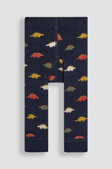 JoJo Maman Bébé Navy Dinosaur Extra Thick Leggings (E37639) | $21