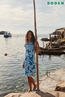 Boden Blue Florrie Jersey Dress (E39816) | €98