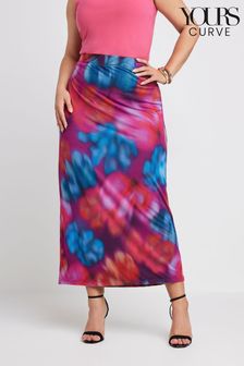 Yours Curve Limited Collection Abstract Print Mesh Skirt (E41298) | 45 €