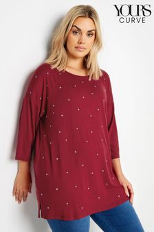 Women s Curve Red Embellished Tops Brandedfashion Next Luxembourg