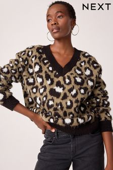 Animal Print Jumpers Cardigans Leopard Print Jumpers Cardigans Next Luxembourg