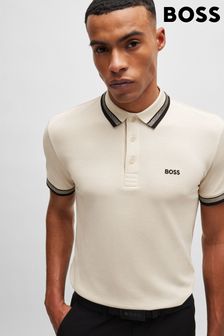 白色 - Boss Paddy Polo Pink Cream Shirt (E42258) | NT$4,150