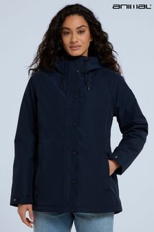 Animal Womens Blue Harlyn Waterproof Jacket