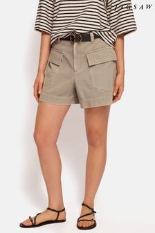 Jigsaw Brown Denim Tailored 100% Cotton Shorts (E43849) | $129