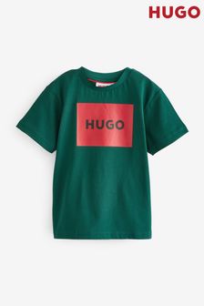 HUGO Green Logo Short Sleeve T-Shirt (E44190) | $56 - $72