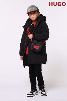 Hugo Longline Logo Puffer Coat (E44191) | 80 ر.ع - 98 ر.ع