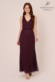 Adrianna papell love of luxe maxi dress in blush online