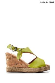 Moda In Pelle Petrina T Bar Front Wedge Sandals (E47426) | $153