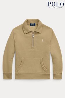 Polo Ralph Lauren Boys Quarter Zip Jersey Sweatshirt (E49573) | kr1 660