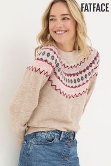 FatFace Wild Natural Fairisle Yoke Jumper (E50062) | OMR30