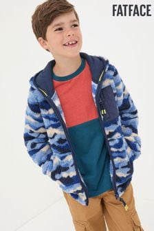 FatFace Blue Camo Zip Through Fleece (E50141) | $42