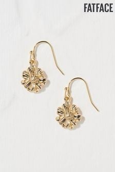 FatFace Gold Tone Floral Drop Earrings (E50277) | $19