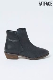 FatFace Felicity Black Ankle Boots (E50331) | $116