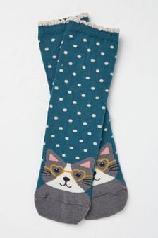 Green Cat - Fatface Women's Toe Socks 1 Pack (size 4-7) (E50350) | 45 LEI