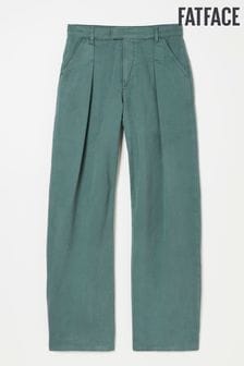 ブルー - Fatface Wide Leg Twill Trousers (E50617) | ￥13,610