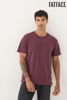 Burgunderrot - Fatface 100% Cotton Organic Crew T-shirt (E50638) | 38 €