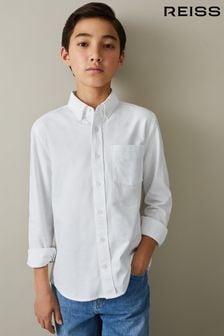 أبيض - Reiss Greenwich Oxford Cotton Shirt (E50686) | 24 ر.ع