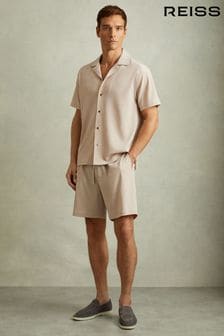 Reiss Rihad Textured Crepe Drawstring Shorts (E50698) | 51 ر.ع