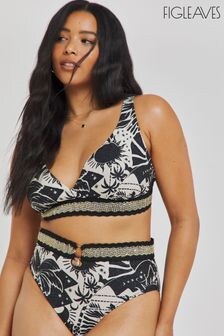 Figleaves Mystical Craft Trim Detail Bikini Black Top (E50717) | $51