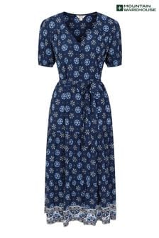 Mountain Warehouse Blue Morocco Womens Midi Dress (E50947) | kr1 030
