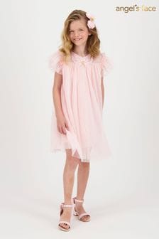 Angels Face Pink Cho Spotted Tulle Butterfly Dress (E50961) | OMR41 - OMR44